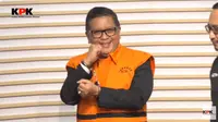 Komisi Pemberantasan Korupsi (KPK) mengumumkan penahanan Sekretaris Jenderal PDI Perjuangan atau Sekjen PDIP Hasto Kristiyanto usai pemeriksaan, Kamis (20/2/2025).(Tangkapan Layar YouTube KPK)