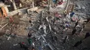 Menurut kementerian kesehatan wilayah yang dikuasai Hamas, serangan Israel di wilayah Gaza telah menewaskan sedikitnya 44.805 orang. (Eyad BABA/AFP)