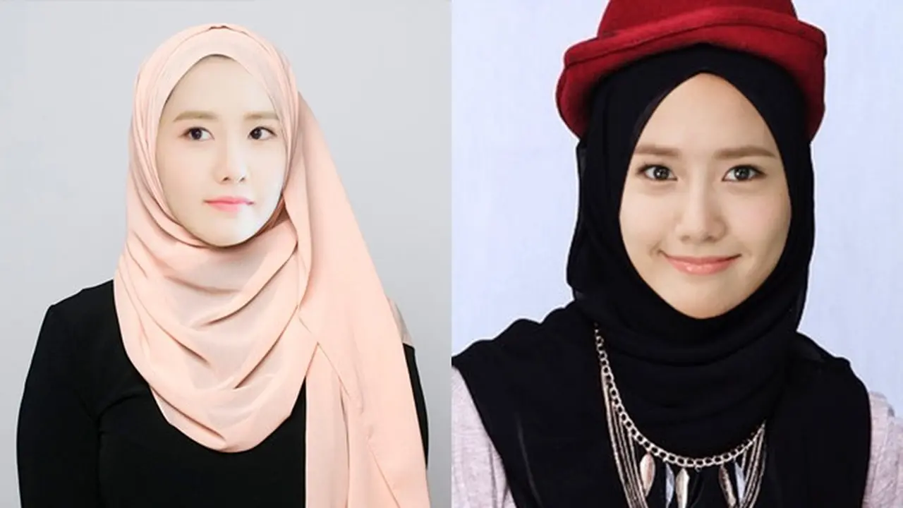 6 Editan Foto Yoona SNSD Berhijab Ini Curi Perhatian, Netizen: Kelihatan Cocok