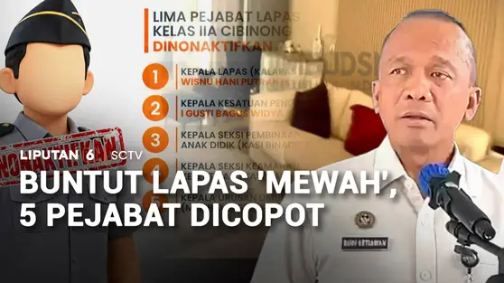 Buntut Lapas 'Mewah', 5 Pejabat Dicopot