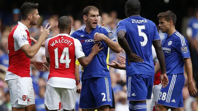 Adu trik hingga intrik di laga Chelsea vs Arsenal pada hari Sabtu (19/9/2015).
