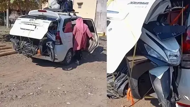 7 Potret Mobil Travel sedang Bawa Muatan Ekstrem Ini Bikin Ngeri