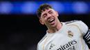 Real Madrid meraih kemenangan 4-1 atas Real Sociedad dalam laga jornada 24 La Liga Spanyol di Santiago Bernabeu, Minggu (15/2/2026) dini hari WIB. Kemenangan ini membawa Los Blancos berhasil mengambil alih posisi puncak klasemen dari Barcelona. (AP Photo/Manu Fernandez)