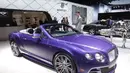 The Bentley GT Speed Convertible ditampilkan di The North American International Auto Show di Detroit, Michigan, pada 13 Januari 2015. (AFP Photo/Bill Pugliano)