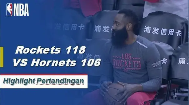 James Harden skor 28 sebagai Rockets mendapatkan kemenangan atas Hornets