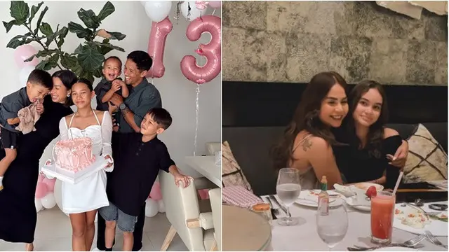 Sama-sama Ultah ke-13, Ini 6 Beda Gaya Anak Jennifer Bachdim dan Melaney Ricardo