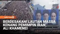 Berdesakan! Lautan Massa Kenang Pemimpin Iran, Ali Khamenei