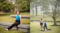 7 Potret Gritte Agatha Nge-Gym di Tempat Outdoor Saat Hamil, Segera Jadi Ibu