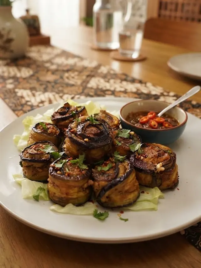 Resep Terong Gulung Isi Ayam Renyah
