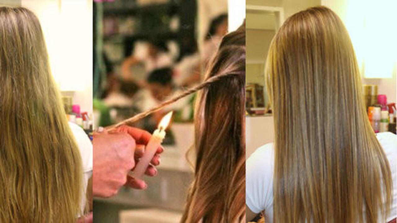 Dibakar dengan api, rambut justru jadi selembut sutera?
