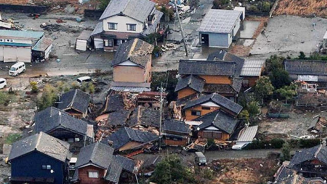 Kawasan ini berada tak jauh dari pusat gempa yang berlokasi di semenanjung Noto, Prefektur Ishikawa.&nbsp;JIJI Press/AFP