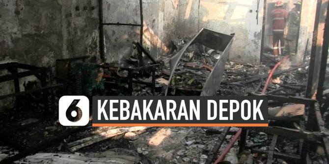 VIDEO: Akibat Selang Tabung Gas Bocor 4 Kios Terbakar