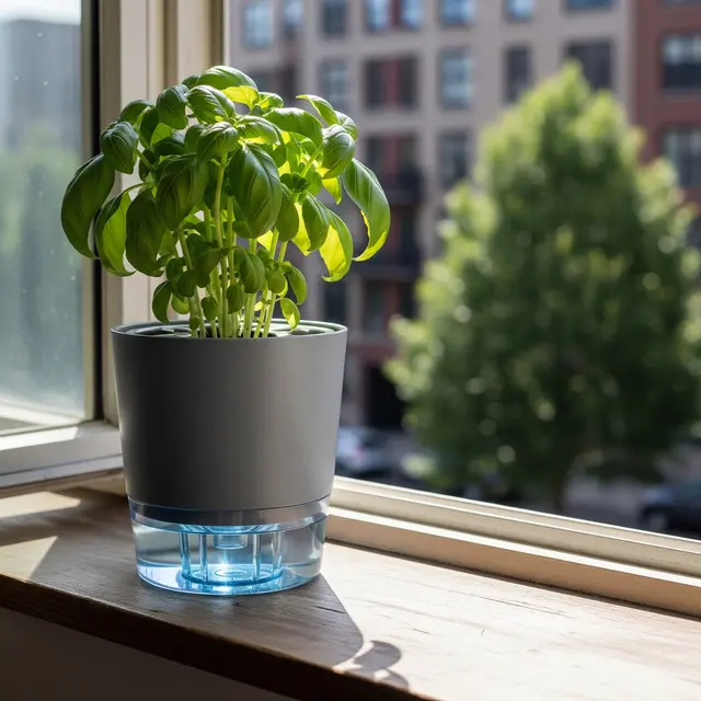 Pot Tanaman di Bawah Jendela Apartemen (Gemini AI)