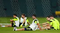 Diego Costa dan kawan-kawan sudah mulai berlatih (David Ramos/Getty Images/AFP)