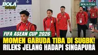 Para pemain Timnas Indonesia berjalan menuju ruang ganti Stadion Utama Gelora Bung Karno (SUGBK) dengan penuh percaya diri jelang menghadapi Singapura di FIFA ASEAN Cup 2026. Para pemain terlihat rileks dan sempat menyapa para jurnalis sebelum bersia...