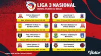 Link Live Streaming Pertandingan Liga 3 Nasional Babak 32 Besar di Vidio Pekan Ini. (Sumber : dok. vidio.com)