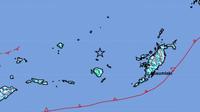 Gempa Magnitudo 6,2 mengguncang wilayah Tanimbar Maluku, Selasa (27/8/2024), pukul 09.15.17 WIB. (Liputan6.com/ BMKG)