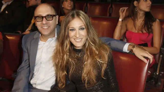 Willie Garson dan Sarah Jessica Parker. (AP Photo/Matt Sayles, File)