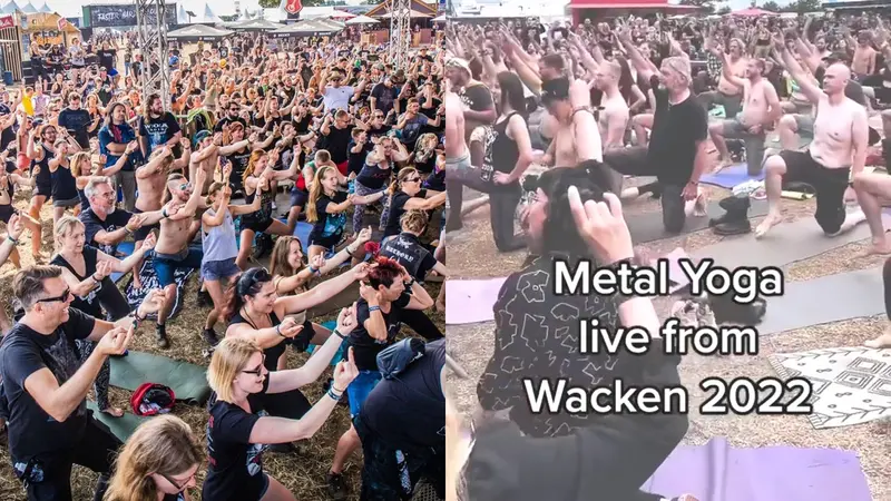 Yoga Pakai Musik Metal