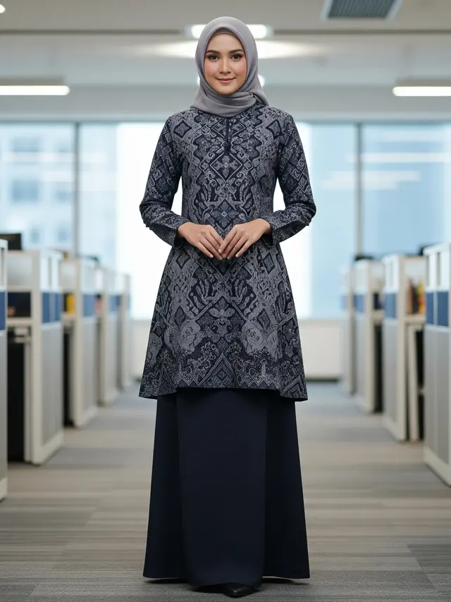 Model Gamis 3 Dunia (Image by Gemini AI)