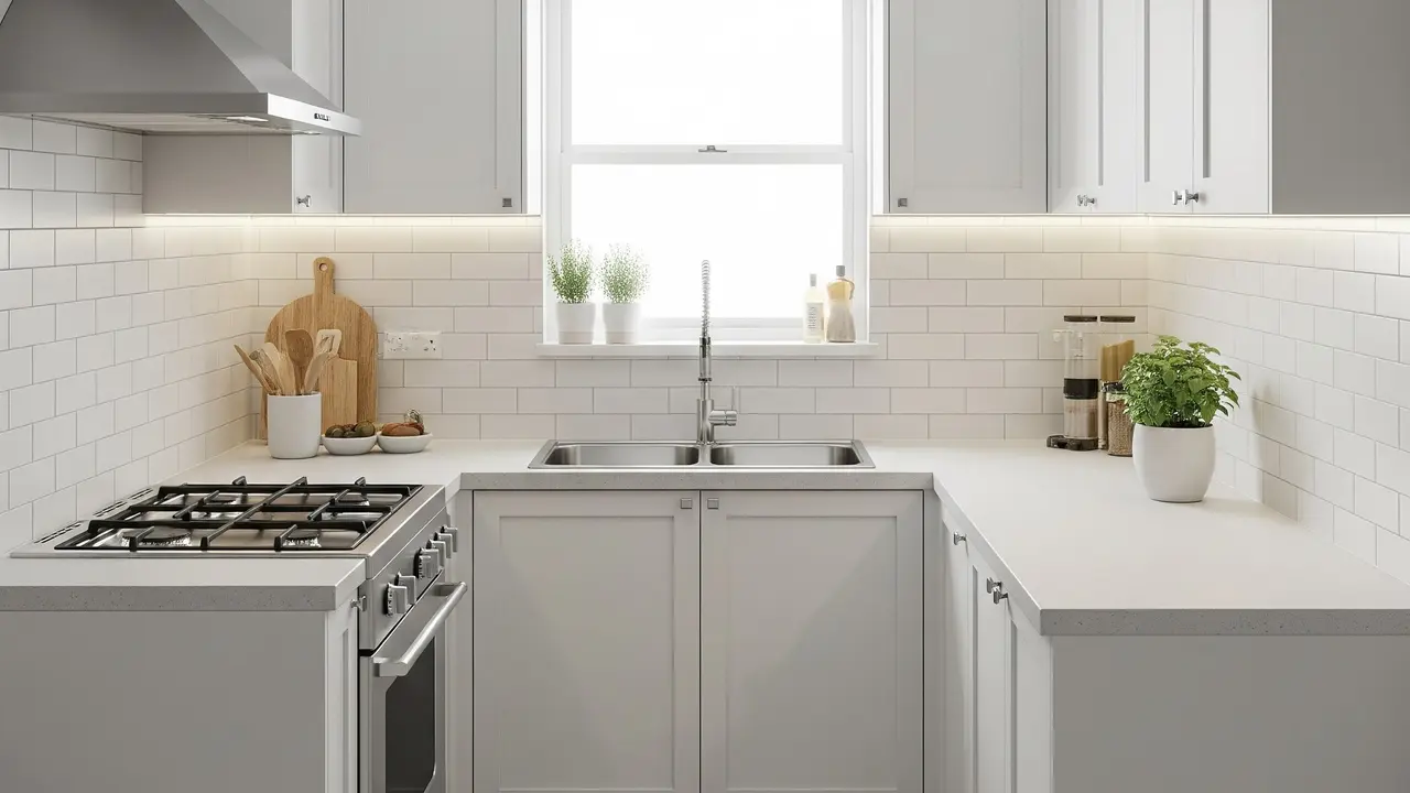 Dapur Kecil Bentuk U Minimalis