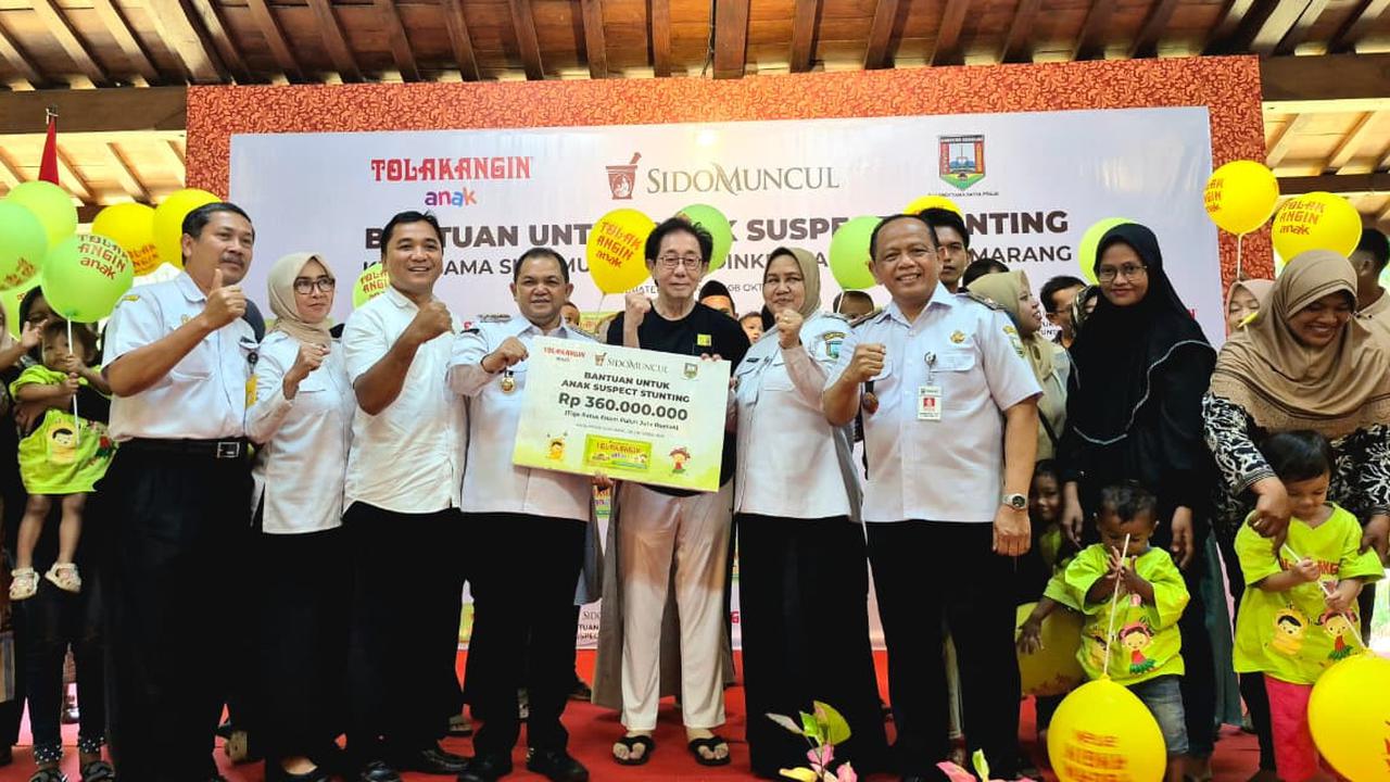 Bantu Tekan Angka Stunting, Sido Muncul Beri Bantuan Rp360 Juta kepada 120 Anak Balita di Kabupaten Semarang