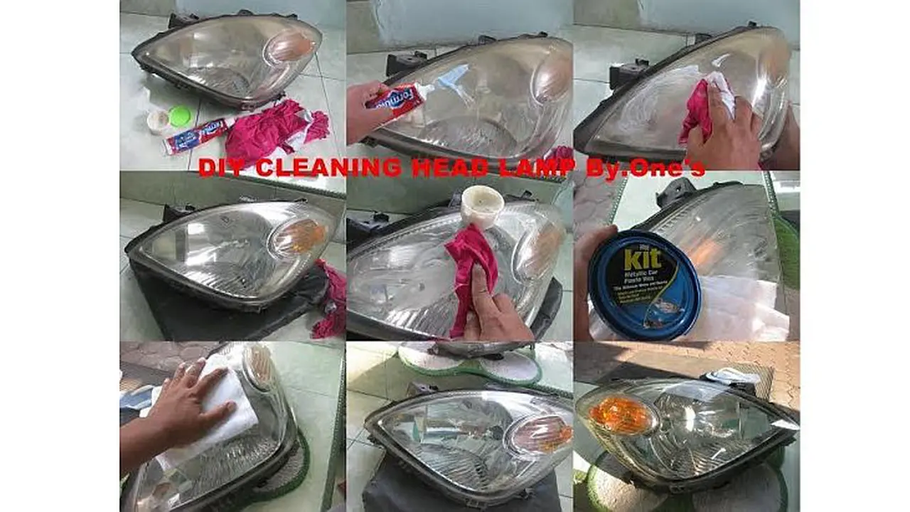 Tips Bikin Headlamp Kusam Jadi Kinclong