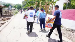 Bantuan tersebut disalurkan oleh satuan tugas bencana Tim Elang Relawan BRI serta insan BRIlian (pekerja BRI) melalui Unit Kerja yang letaknya terdekat dengan wilayah bencana. (Foto: Dokumentasi BRI)