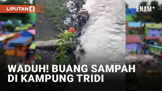 Aksi buang sampah sembarangan ke sungai viral dan tuai kecaman. Tindakan ini dinilai semakin mengecewakan lantaran terjadi di bantaran Kampung Tridi Malang. Kampung Tridi adalah kampung wisata yang terkenal karena warna-warni bangunannya.