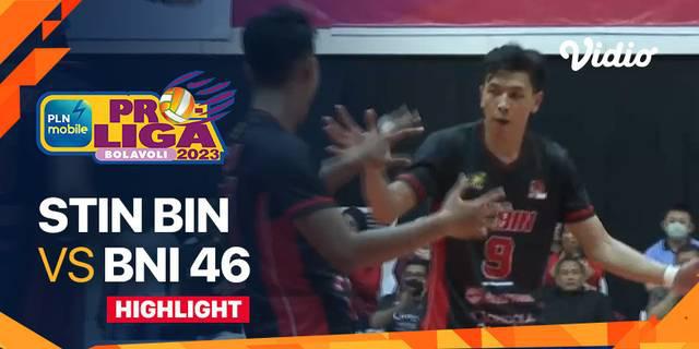 VIDEO: Jakarta STIN BIN Raih Kemenangan atas Jakarta BNI 46 di PLN Mobile Proliga 2023