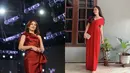 Tampil elegan, kamu pilih one shoulder dress warna merah seperti Happy Asmara atau sabrina dress merah seperti Bella Bonita nih?