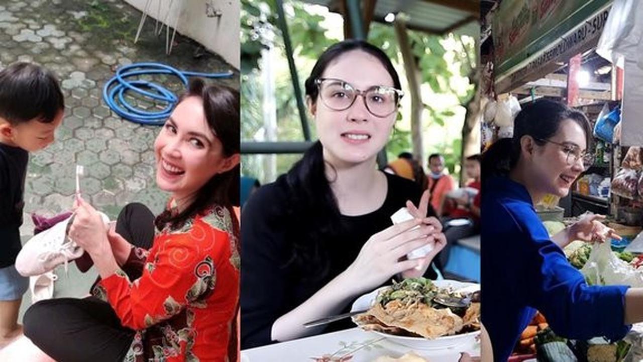 9 Foto Kegiatan Sehari-hari Arumi Bachsin yang Sangat 'Emak-Emak Indonesia', Dari Ikut Arisan Hingga Berbelanja di Pasar Tradisional