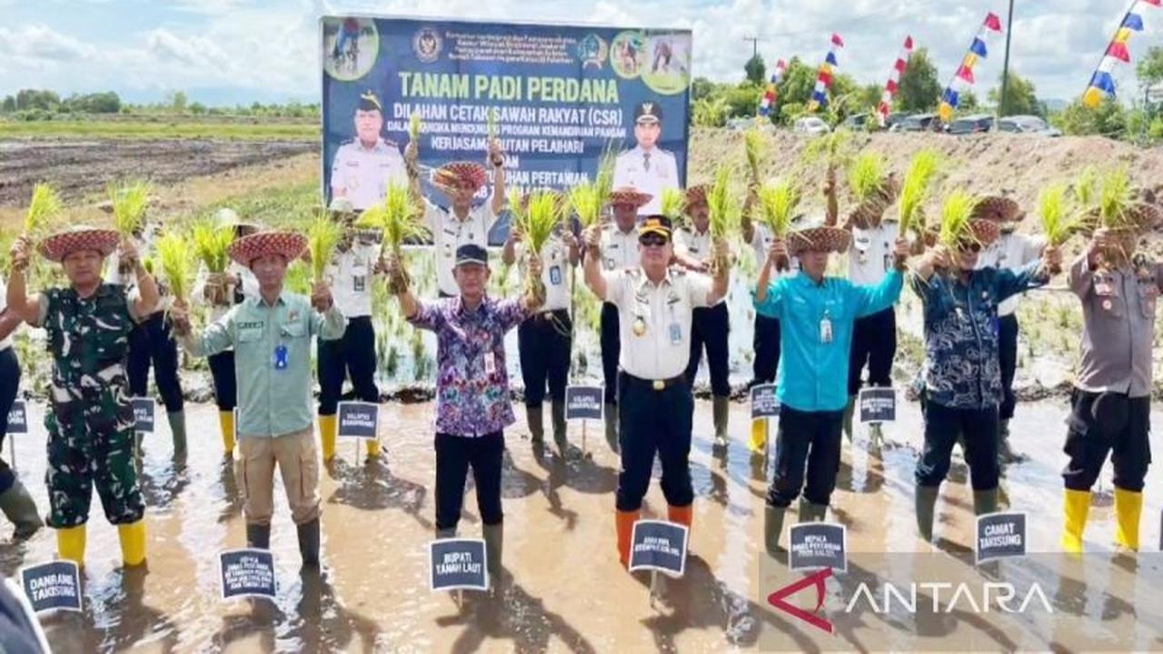 Kanwil Ditjenpas Kalsel Giatkan Program Cetak Sawah Rakyat untuk Ketahanan Pangan