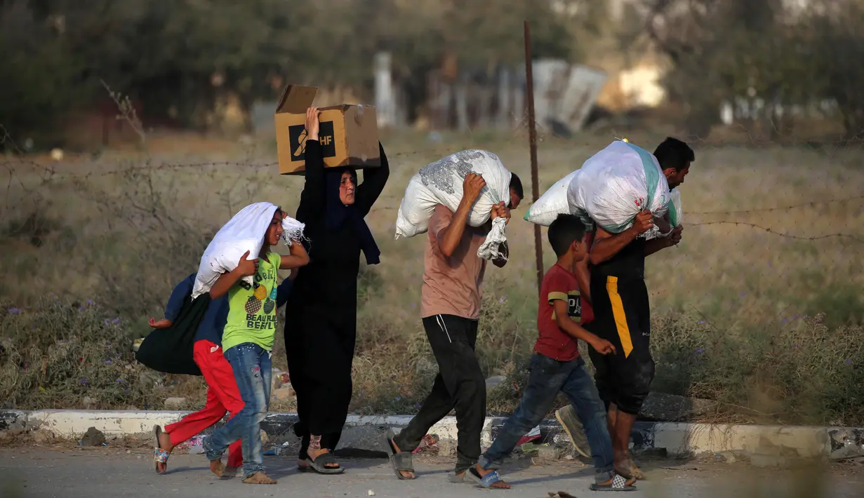 Sementara, Juru bicara Perserikatan Bangsa Bangsa (PBB), Stephane Dujarric mengatakan bahwa jumlah kematian warga Palestina di lokasi tersebut menunjukkan kengerian yang terjadi di Gaza. (Eyad BABA/AFP)