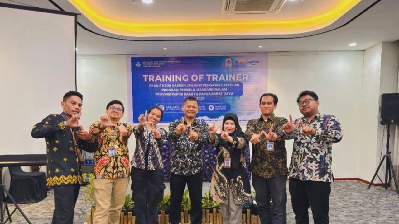 Balai Guru Latih Pengawas Sekolah di Papua Barat, Optimalkan Pendampingan Pendidikan