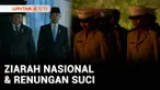 Presiden Prabowo Subianto memimpin upacara ziarah nasional dan renungan suci di Taman Makam Pahlawan Kalibata, Jakarta Selatan, pada Sabtu malam.