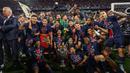 Prestasi ini menjadi bukti konsistensi PSG sepanjang musim 2024/2025. (FRANCK FIFE/AFP)