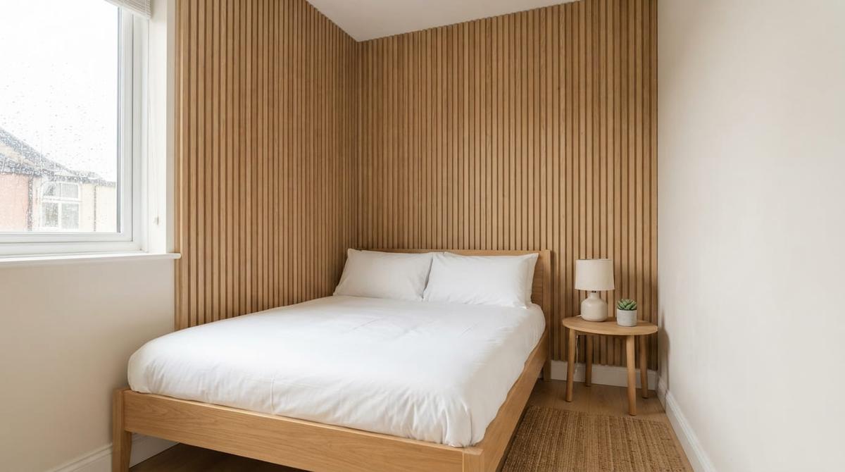 Ide Dinding Aksen untuk Kamar Tidur Berukuran Kecil