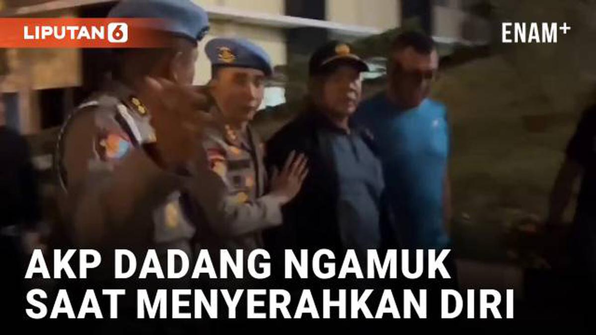 VIDEO: AKP Dadang Iskandar Ngamuk saat Serahkan Diri