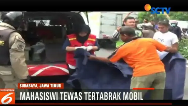 Mahasiswa Unair Surabaya Tewas Terseret Mobil