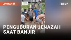 Duh, Lagi Banjir Tapi Tetap Nguburin Jenazah