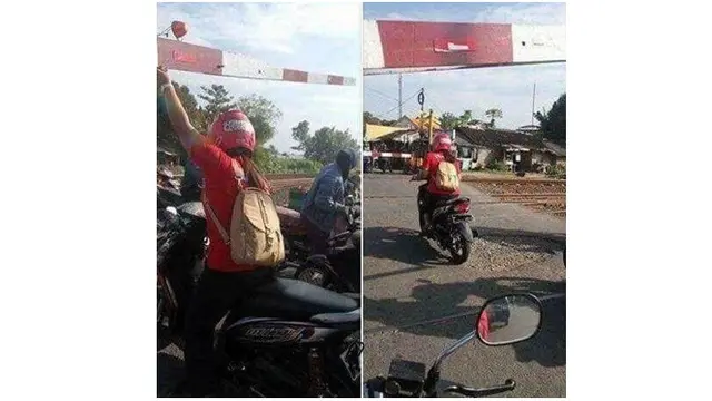 6 Kelakuan Cewek Santai Naik Motor Ini Bikin Tepuk Jidat