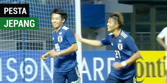 VIDEO: Pesta Gol Jepang Sebelum Hadapi Timnas Indonesia di Piala AFC U-19