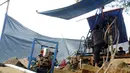 Tim Nasional Penelitian melakukan pengeboran untuk mengetahui kandungan dalam tanah situs megalitikum Gunung Padang, Kampung Cimanggu, Cianjur, Jawa Barat, (19/9/2014). (Liputan6.com/Helmi Fithriansyah)