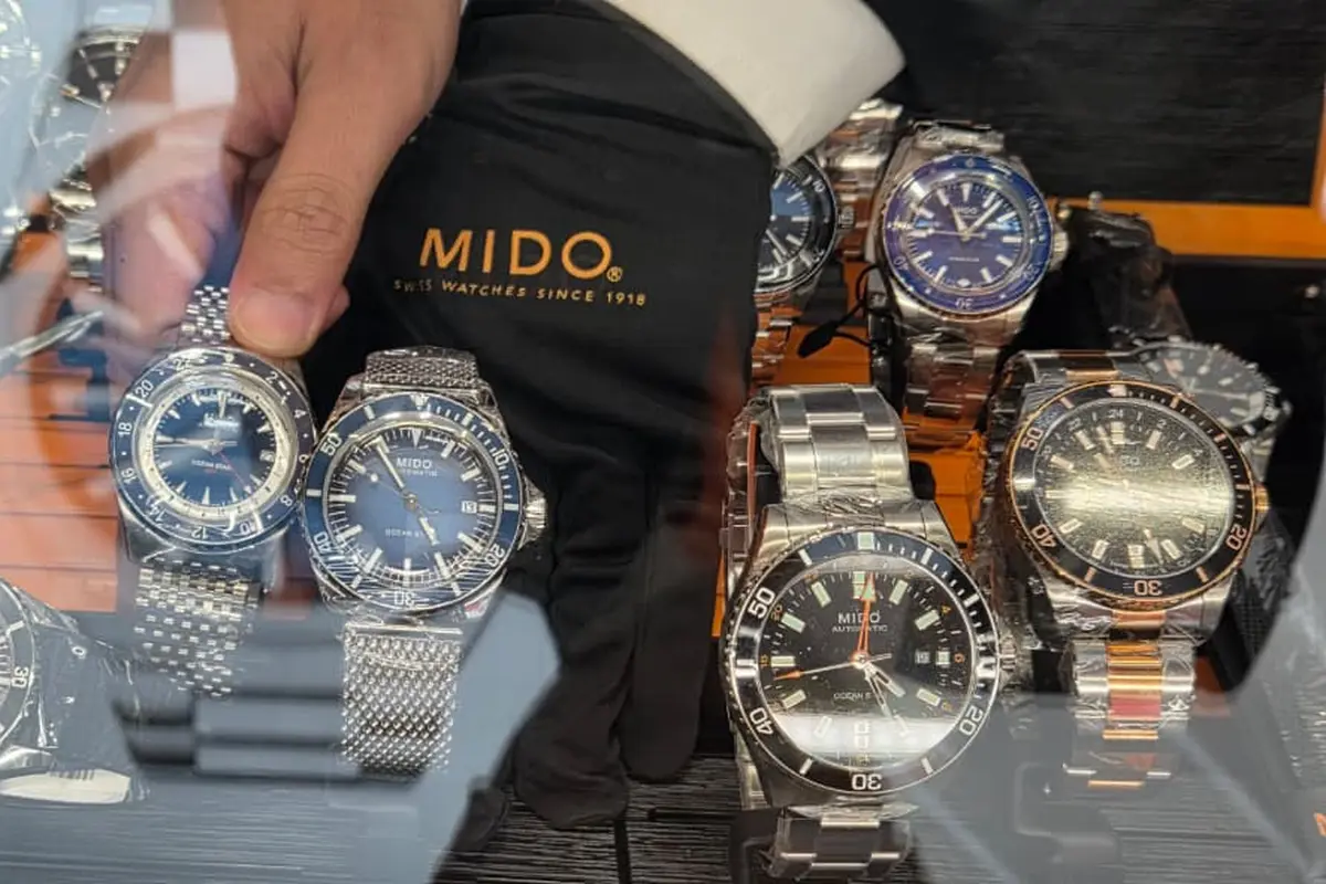 Jam Tangan Mido. (Ratnaning Asih/ Liputan6.com)