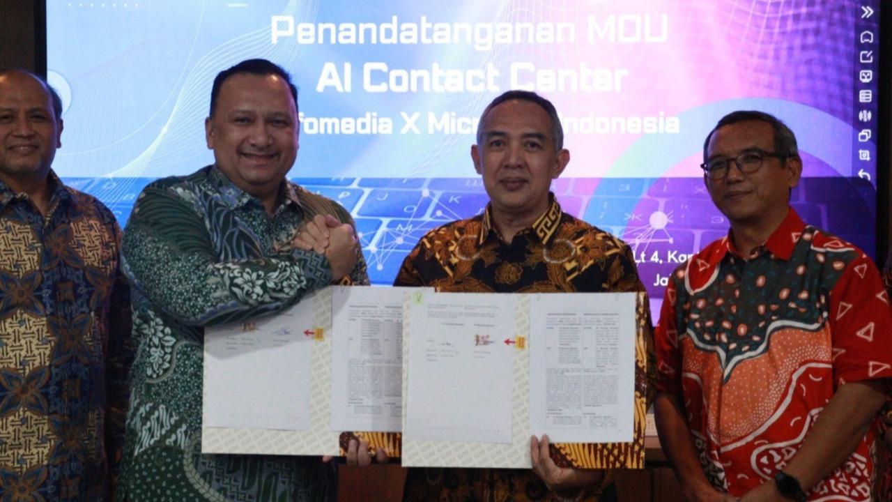 Infomedia Gandeng Microsoft Indonesia Perkuat Layanan Contact Center berbasis AI