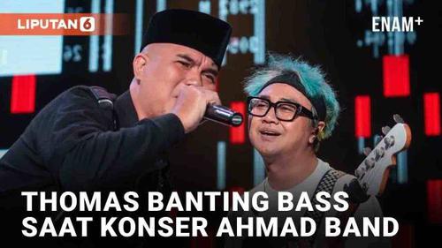 VIDEO: Viral Thomas Bassist GIGI Banting Bass Saat Konser Bareng Ahmad Dhani di Malaysia
