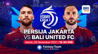Jadwal pertandingan Big Match BRI Liga 1 : Persiha Jakarta vs Bali United