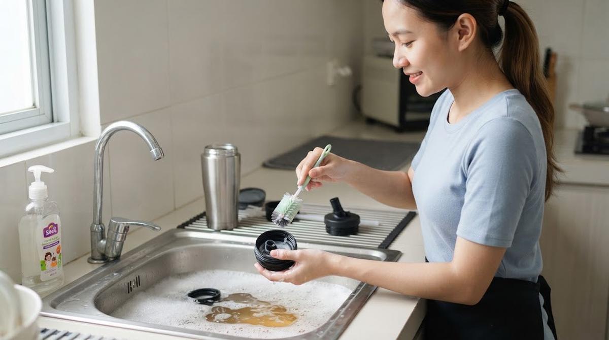 Cara Menghilangkan Bau Pada Tutup Botol Minum yang Memiliki Silikon