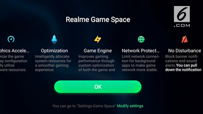 Realme Game Space. Liputan6.com/ Yuslianson